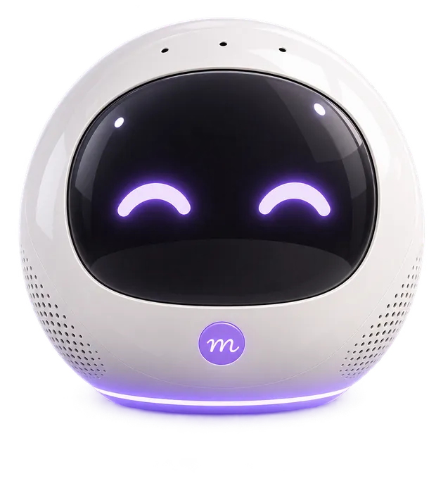 Illustration of the Menaela AI practice manager interface on a desk device